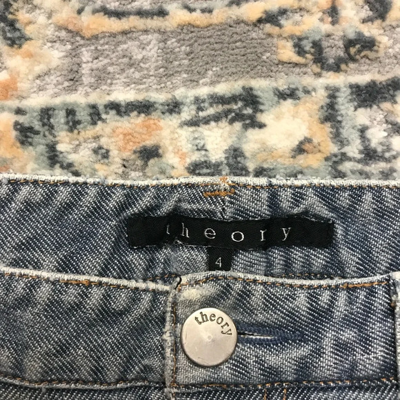 Theory lowrise flare wideleg denim - Picture 3 of 8